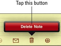 Comment supprimer une note de votre iPad