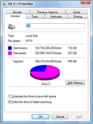 Photographie - Comment faire pour déterminer la capacité restante de stockage sur un disque dur pc