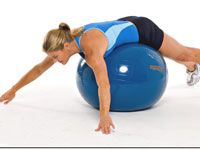 Comment faire un lifting du torse sur un ballon d'exercice