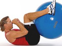 Comment faire d'abdos avec un ballon d'exercice