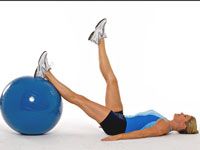Comment faire des cercles de jambes avec un ballon d'exercice