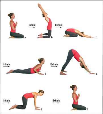 Photographie - Comment faire le yoga en 7 étapes à genoux salutation au soleil