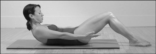 La position Pilates abdominale.