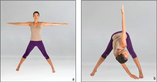 Comment faire la posture de triangle inversé (parivritta de variation de trikonasana) dans le yoga
