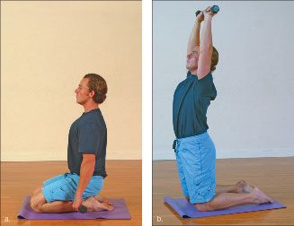 Photographie - Comment faire le chameau exercice Yoga-avec-poids