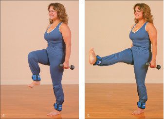 Photographie - Comment faire l'exercice de danseur russe yoga avec des poids-