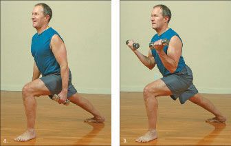 Photographie - Comment faire le guerrier i exercice Yoga-avec-poids