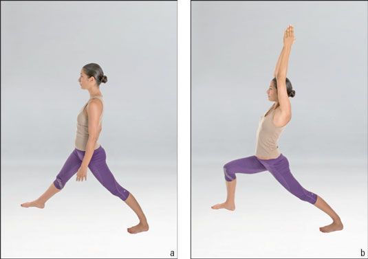 Photographie - Comment faire guerrier i (vira bhadrasana i) et ii guerrier (vira bhadrasana ii) des postures de yoga