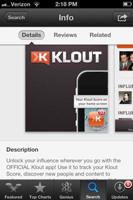 Photographie - Comment télécharger l'application Klout pour appareils Apple