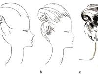 Comment dessiner des coiffures différentes sur les chiffres de la mode féminine
