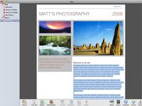 Photographie - Comment modifier le texte sur une page de iWeb sous Mac OS X Snow Leopard