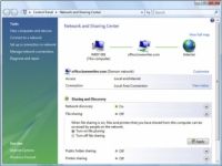 Comment faire pour activer partage de fichiers et d'imprimante (Windows Vista)