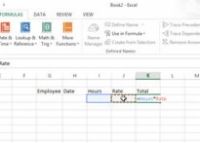 Comment entrer une formule en utilisant les noms de cellules dans Excel 2013
