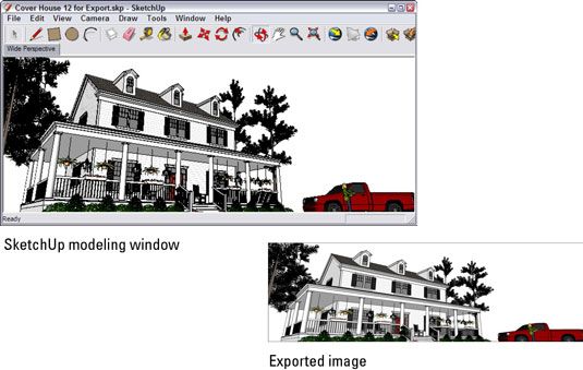 Photographie - Comment faire pour exporter une image raster à partir de Google SketchUp 8