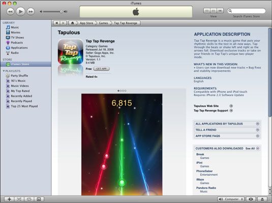 Photographie - Comment trouver des informations sur une application iPhone dans iTunes