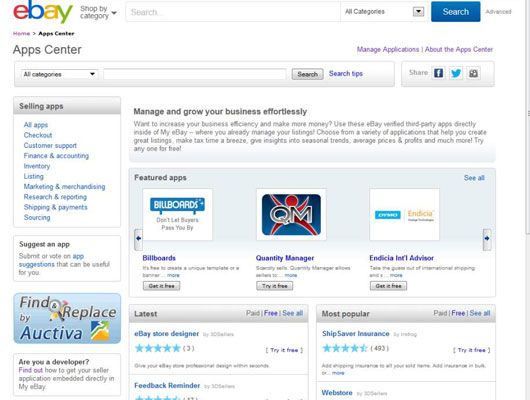 Photographie - Comment trouver des applications de gestion des ventes au centre de l'application de ebay
