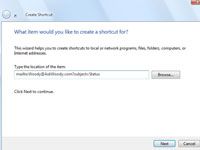 Comment générer un raccourci e-mail dans Windows Vista