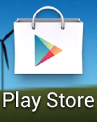 L'icône Play Store.