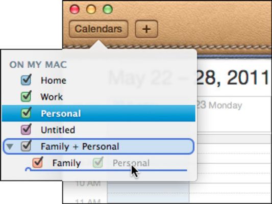 Photographie - Comment groupe de calendriers iCal de Mac OS X Lion