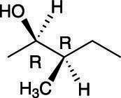 Une molécule avec deux centres chiraux.