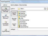 Comment insérer un lien hypertexte vers un site Web ou de fichiers dans Excel 2010