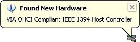 Le dispositif installé ici est un IEEE 1394 (ou FireWire) carte d'extension du port.