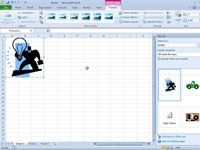 Comment insérer des images clipart dans une feuille de calcul Excel 2010