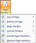 Comment insérer les numéros de page dans Word 2007