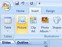 Comment insérer des images à partir d'un fichier dans un diaporama PowerPoint 2007