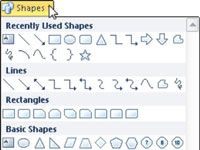 Comment insérer des formes dans une feuille Excel 2010