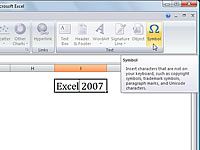 Comment insérer des symboles et des caractères spéciaux dans Excel 2007
