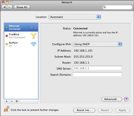 Photographie - Comment faire pour installer un réseau câblé sur votre MacBook