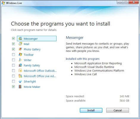 Photographie - Comment faire pour installer Windows Live Essentials Pack