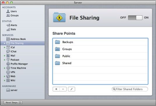 Photographie - Comment connecter et activer le partage de fichiers dans le serveur de lion