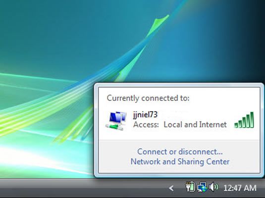 La barre des tâches vous indique lorsque votre PC permet une connexion sans fil.