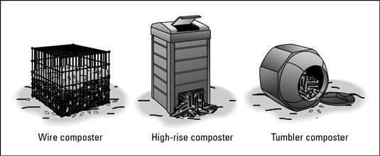 Composteurs commerciales rendent compostage facile.