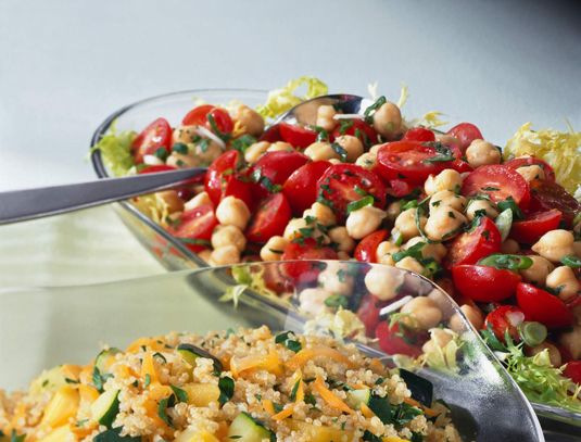 Comment faire salade de tomates et pois chiches