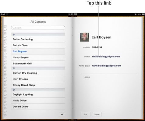 Photographie - Comment gérer les contacts avec votre iPad