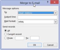 Photographie - Comment fusionner à Outlook e-mail dans le mot 2013