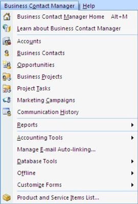 Photographie - Comment se déplacer dans le gestionnaire de contacts d'affaires Outlook 2007