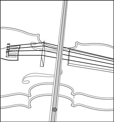 Comment faire pour déplacer l'archet sur le violon