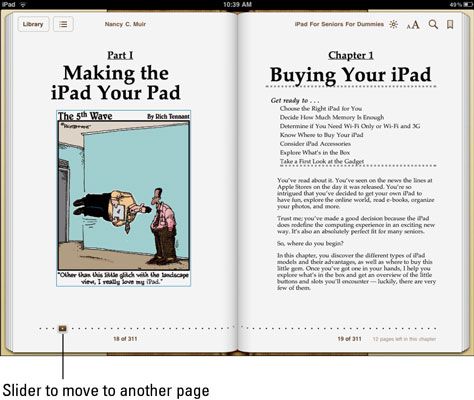 Photographie - Comment naviguer un ebook sur votre iPad