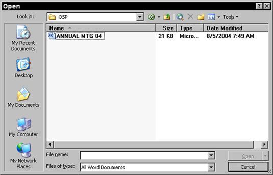 Photographie - Comment ouvrir des fichiers dans Windows XP
