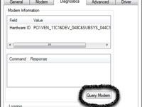 Comment faire pour effectuer les diagnostics de modem dans Windows Vista