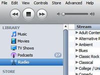 Comment jouer à la radio en streaming dans iTunes