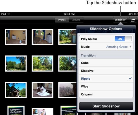 Photographie - Comment présenter un diaporama photo sur votre iPad