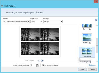 Photographie - Comment imprimer des photos à partir de Windows 8