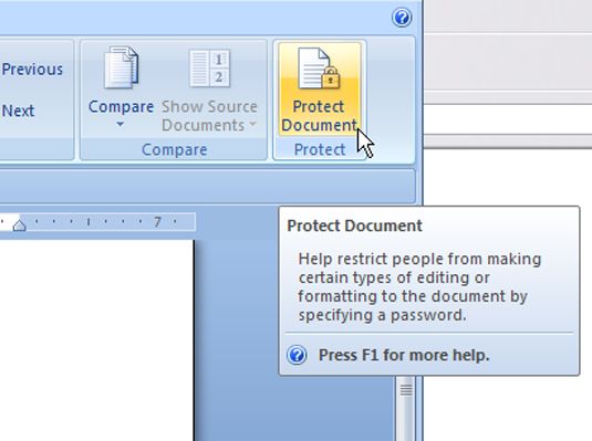 Photographie - Comment protéger un document Word 2007