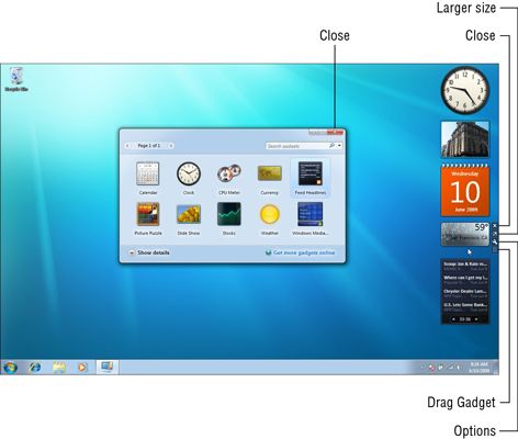 Photographie - Comment faire pour supprimer un gadget dans Windows 7