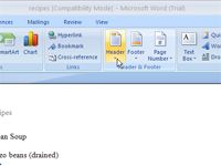 Comment faire pour supprimer un en-tête de document Word 2007 et le pied de page du document en entier